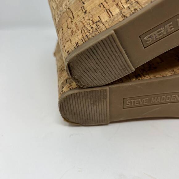 Steve Madden Elwyn Women's Cork Wedge Sandals - Picture 10 of 13